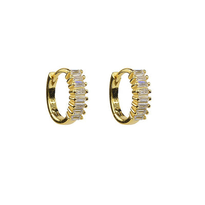Baguette classic everything that glitters huggie earringsEarrings