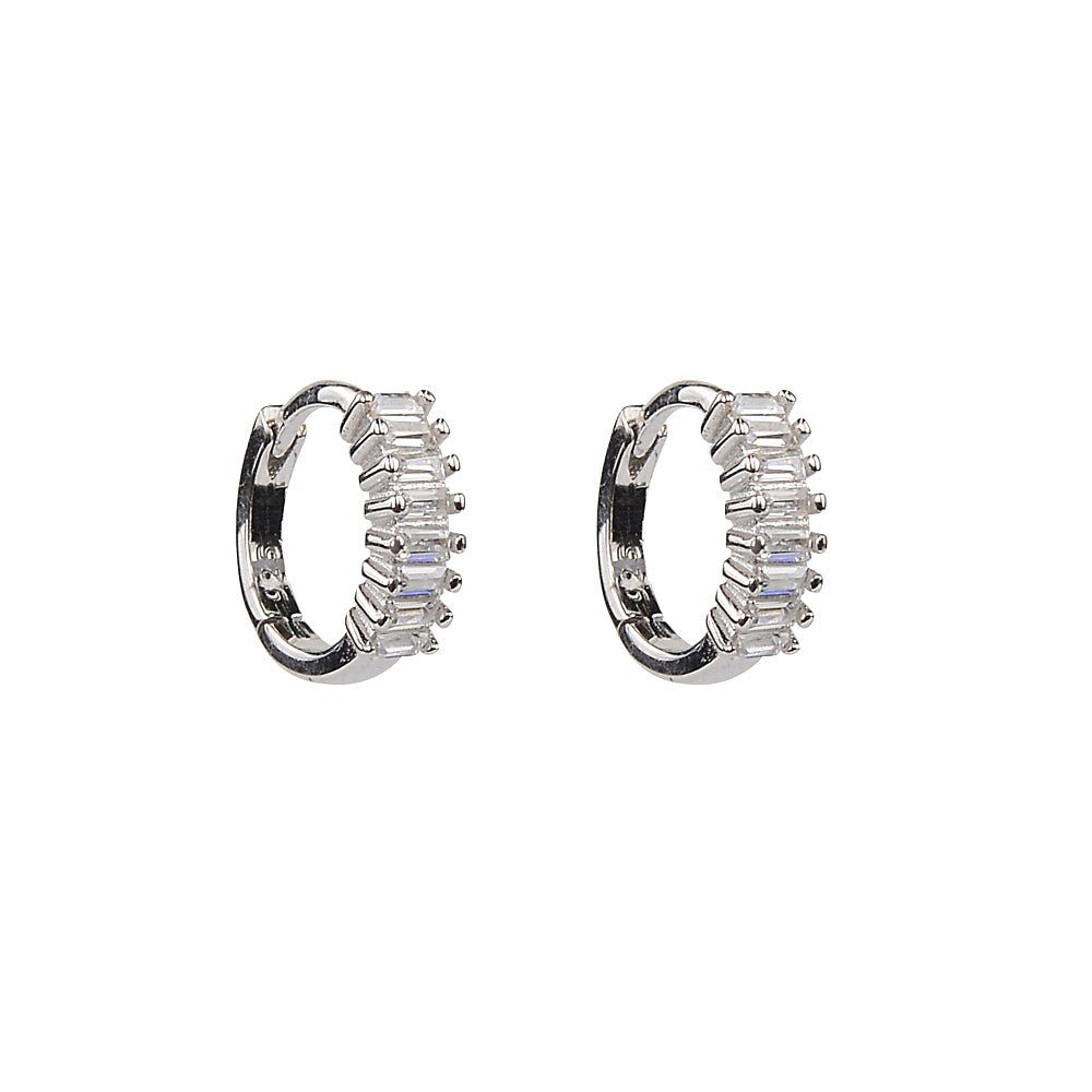 Baguette classic everything that glitters huggie earringsEarrings