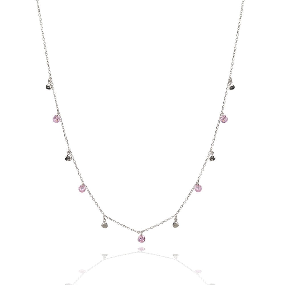 Glitter stone and disc necklaceNecklace