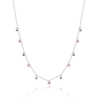 Glitter stone and disc necklaceNecklace