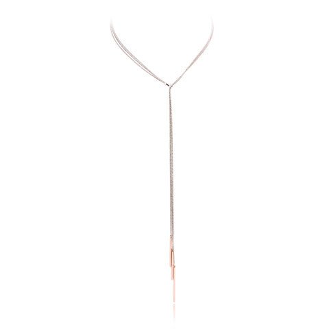 Lariat style glitter bar necklaceNecklace