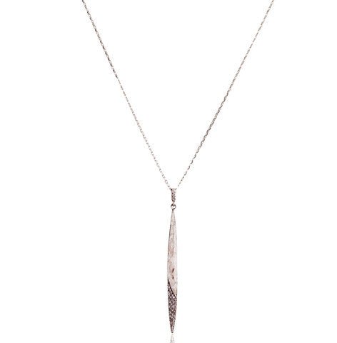 Long bar drop glitter necklaceNecklace