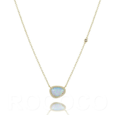 Opalite Necklace Sterling Silver - Calming Crystal JewelleryNecklace