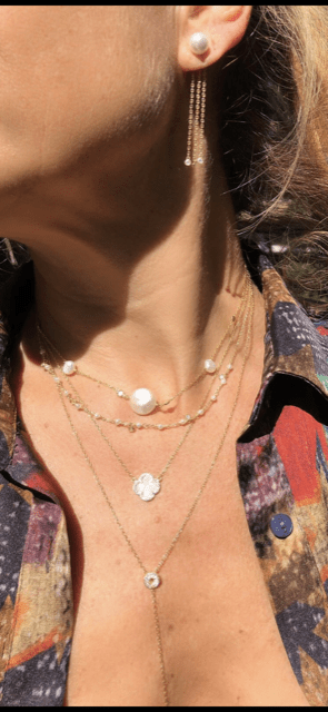 Pearls of wisdom and glitter drop necklaceNecklace