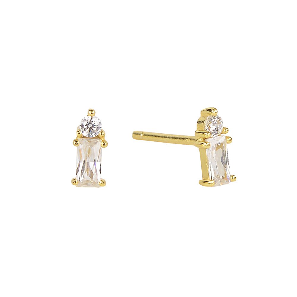Small baguette stud earringsEarrings