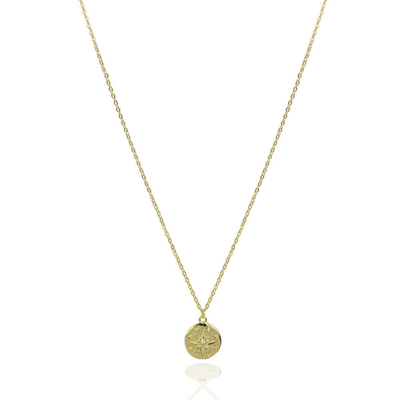 Starburst disc necklaceNecklace
