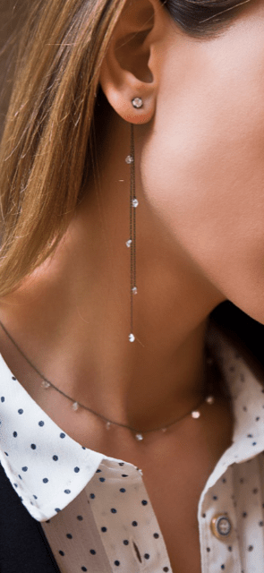 Sterling Silver CZ Drop Necklace - Authentic Life JewelleryNecklace