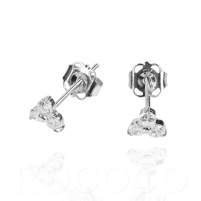 Three petal flower stud earringsEarrings