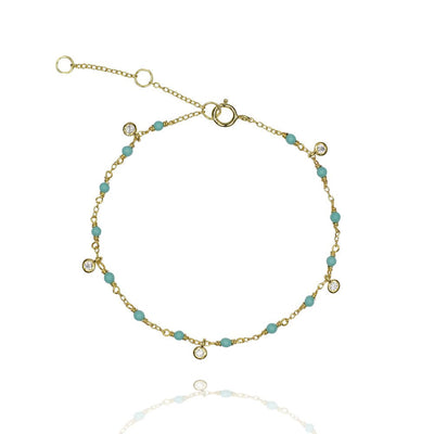 Turquoise magic glitter drop braceletBracelets