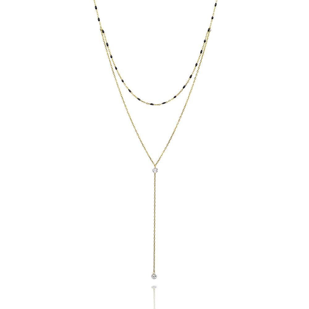 Two strand y shape enlighten necklaceNecklace