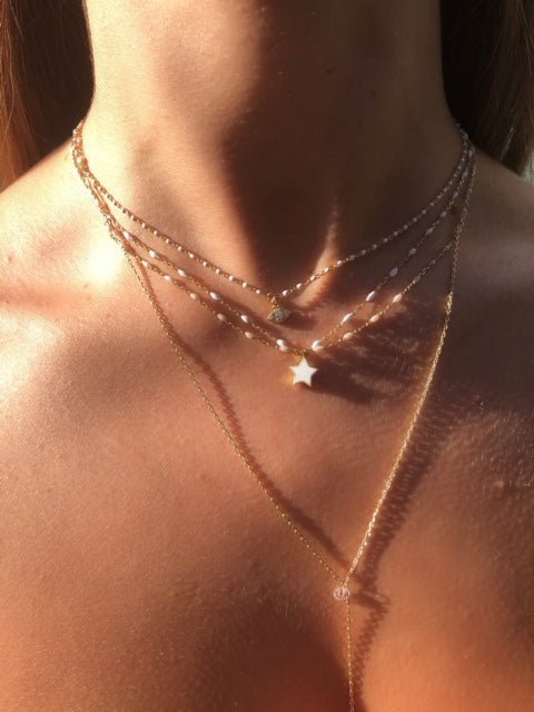 Two strand y shape enlighten necklaceNecklace