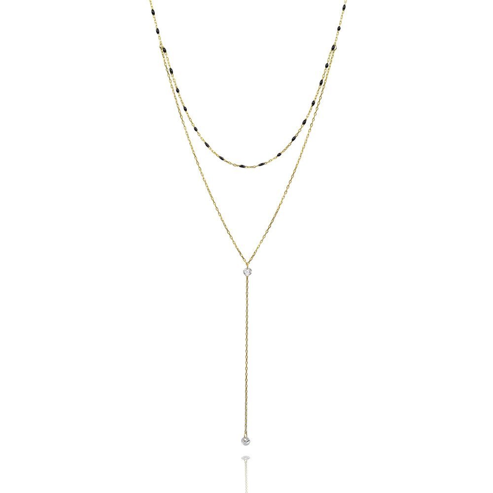 Two Strand Y-Shape Enlighten NecklaceNecklace