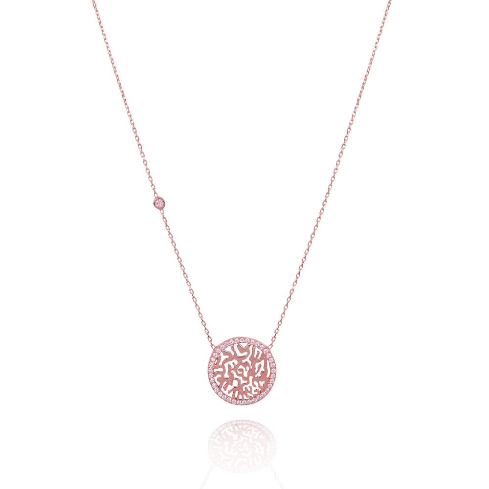 We are all one shema necklace with side stone.Necklace