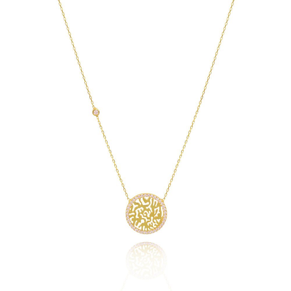 We Are All One Shema Necklace with Side StoneNecklace